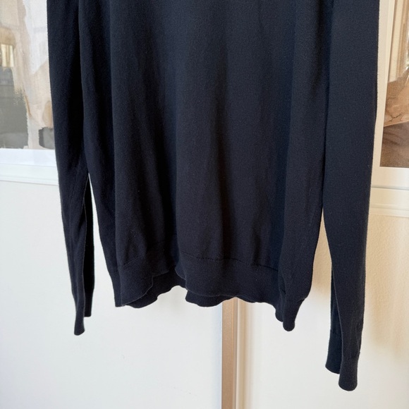 14th & Union Men’s XL Black V-Neck Pullover Sweater Long Sleeve Cashmere Blend - Picture 3 of 10